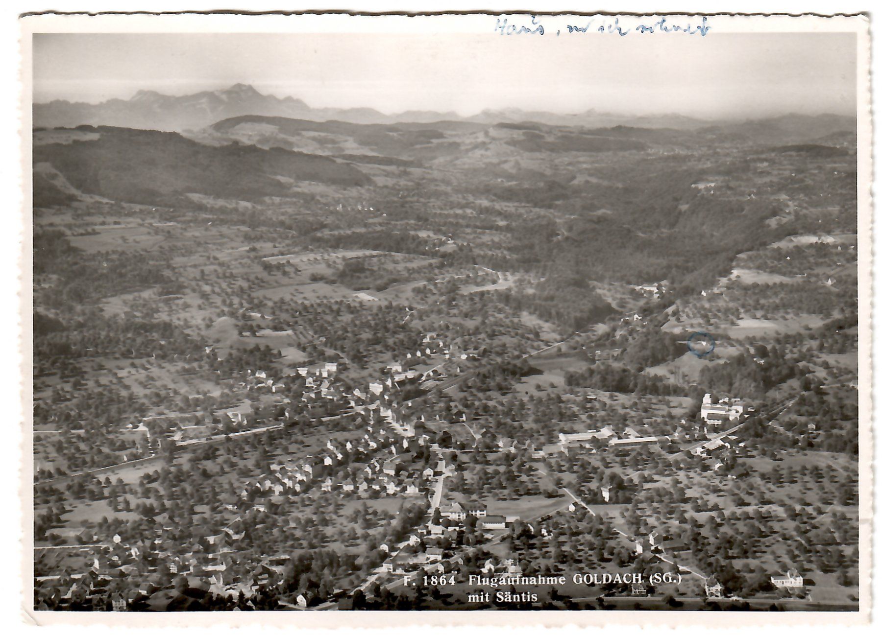 Cartoline postali: Flugaufnahme  Goldach – Usato da Kerns venduto da etma3