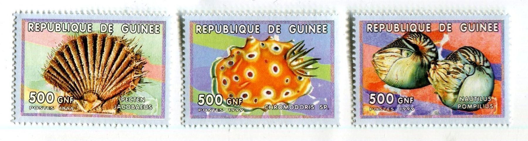 Alle Briefmarken: Briefmarken "Muscheln, Perlboote" Guinea – Neu und originalverpackt aus Basel von Butsch5