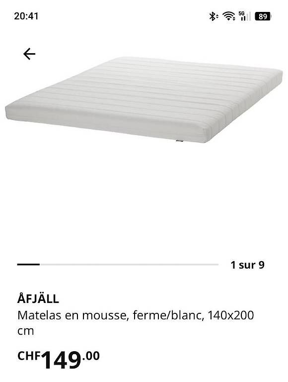 Ikea Betten: Set de lit complet ikea quasi neuf – Gebraucht aus Nyon von Shiliu 3