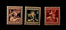 PRO JUVENTUTE 1916  PJ4-6 NEUFS**. SBK 120.00 / S49