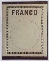 3212B) Nr. 1, Francozettel, postfrisch Kt. 500.- selten