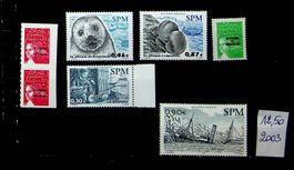 ST PIERRE-ET-MIQUELON TIMBRES NEUFS** 2003. 12.50 € /JU86