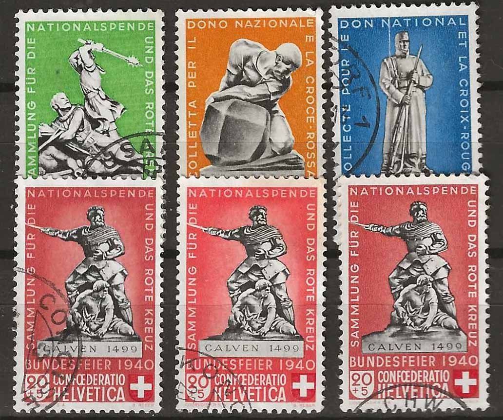 Tutti i francobolli: PP040 - Pro patria 1940  obl. (avec B5C) – Usato da Trélex venduto da Phil_Albert
