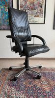 Bürosessel in Leder schwarz von Sitag