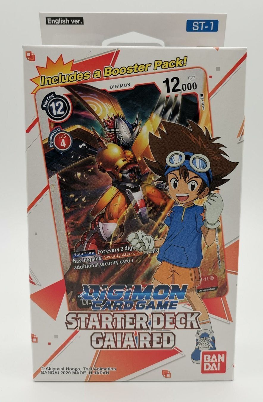 Carte collezionabili: Digimon - Starter Deck Display Gaia Red ST-1 / EN – Nuovo e nell'imballaggio originale da Niederglatt ZH venduto da RetroBros