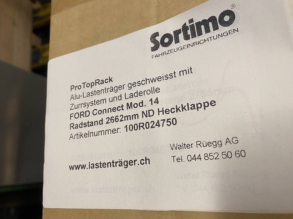Portapacchi: Sortimo Dachträger für Ford Connect Mod. 14 – Nuovo e nell'imballaggio originale da Wabern venduto da HK-Design 1