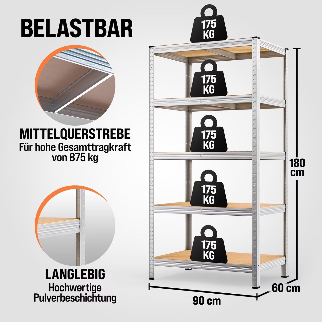 Scaffali: Monzana Schwerlastregal – Usato da Wichtrach venduto da Aramis3628 1