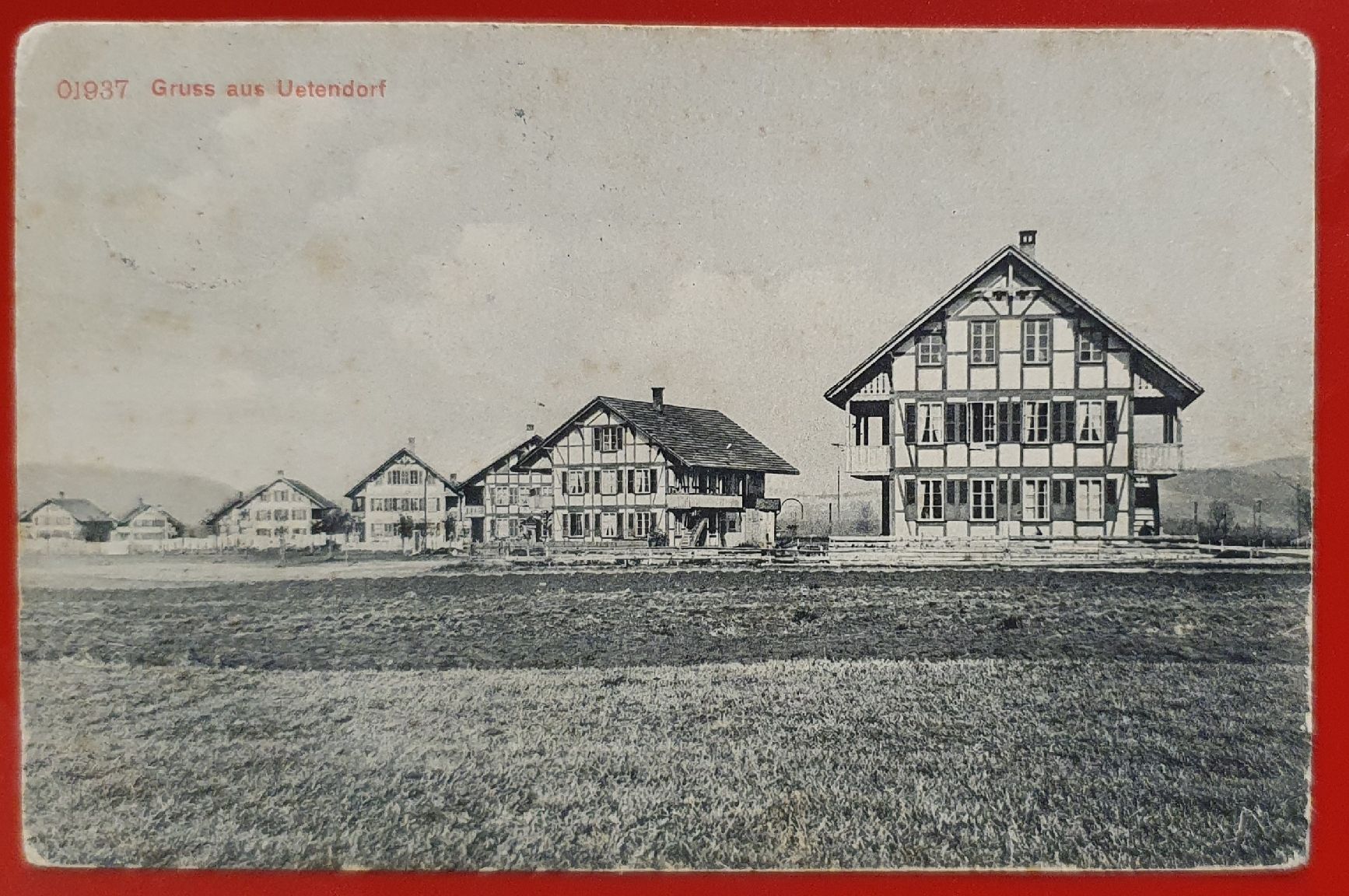 Cartoline postali: Gruss aus Uetendorf 1911 – Usato da Kreuzlingen venduto da Rschweiz1