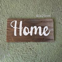 Holzschild Home
