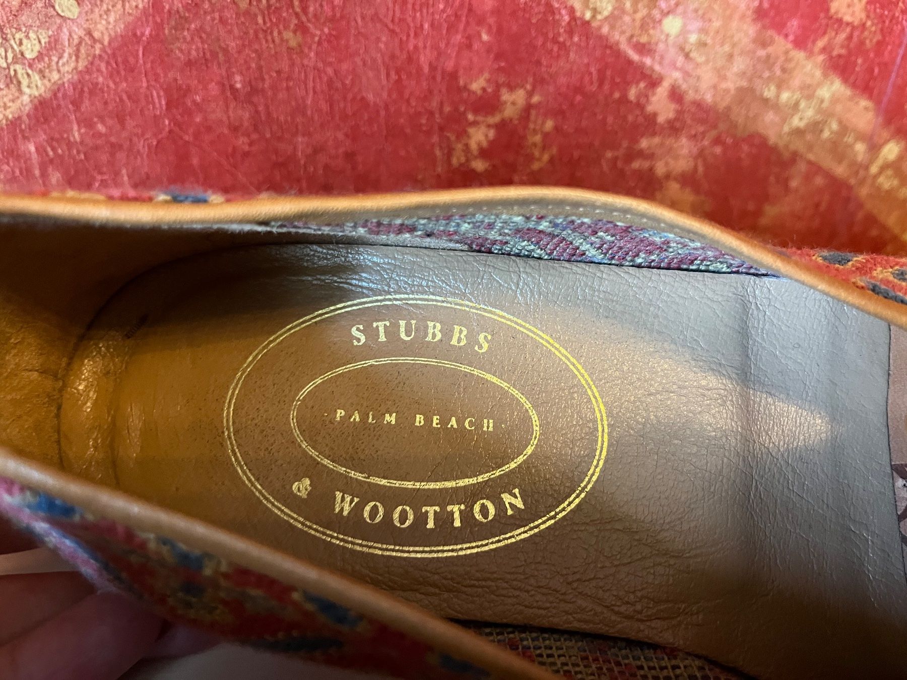 Scarpe da donna: STUBBS & WOOTON Brodées rouge – Usato da GENEVE venduto da hehakasapa 5