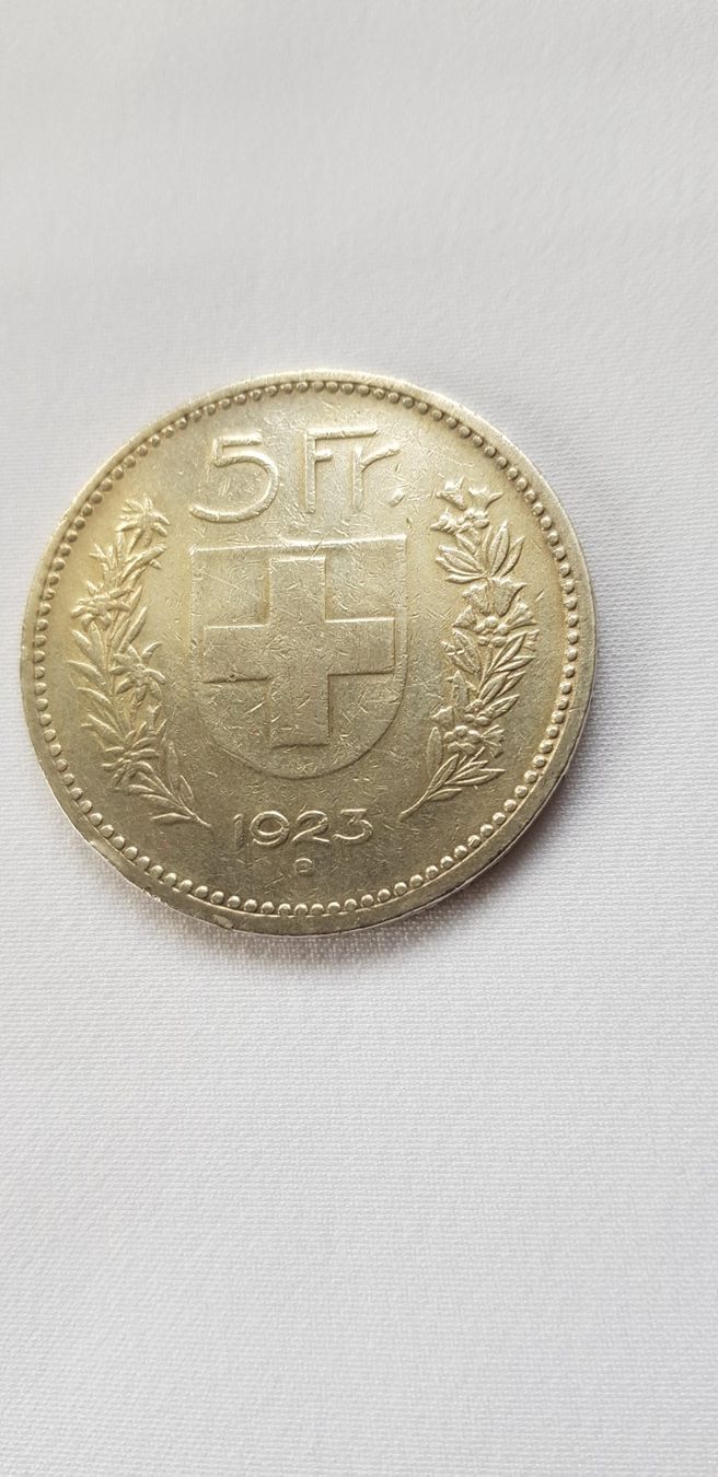 Tutti le monete: 5 Franken 1923 Schweiz – Usato da Dällikon venduto da Toyfan 3