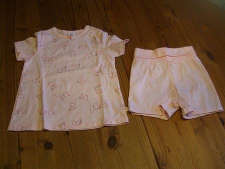 süsses Set für Mädchen, Bio-Baumwolle,86