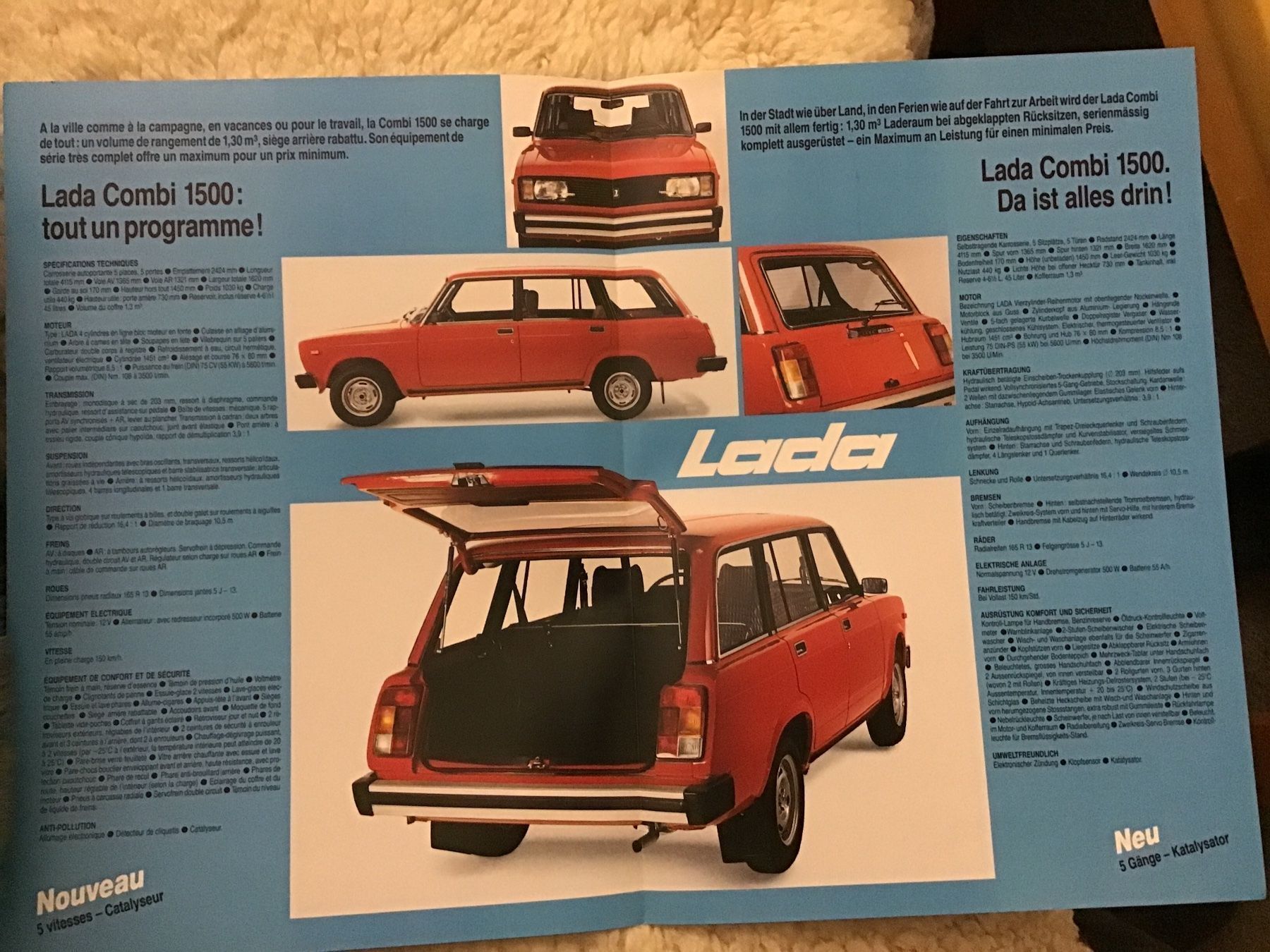 Documenti: Lada 1500 Kombi Faltprospekt – Usato da Scherzingen venduto da Starseller62 1