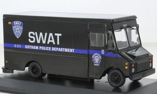 1/43 Greenlight 1993 Grumman Olson Gotham Police Department S.W.A.T. Black 86355