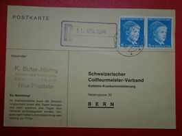 Postkarte VOLLSTEMPEL 1964 Pratteln PRO JUVENTUTE PJ