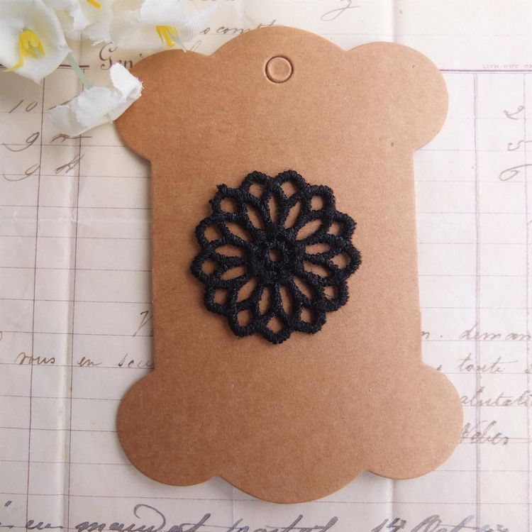 Spiegelpaar-Applikationen Mit Schwarzen Strasssteinen - 21x18 Cm, Funkeln Für Abendkleider & Brautmode