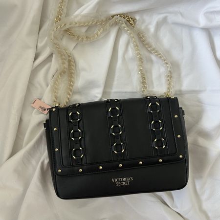 Sac Victoria's Secret noir avec chaîne dorée - Neuf!