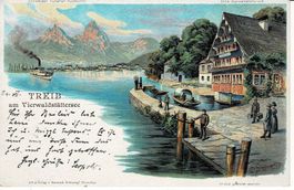 TREIB am Vierwaldstättersee SEELISBERG URI Steinmann-Litho!