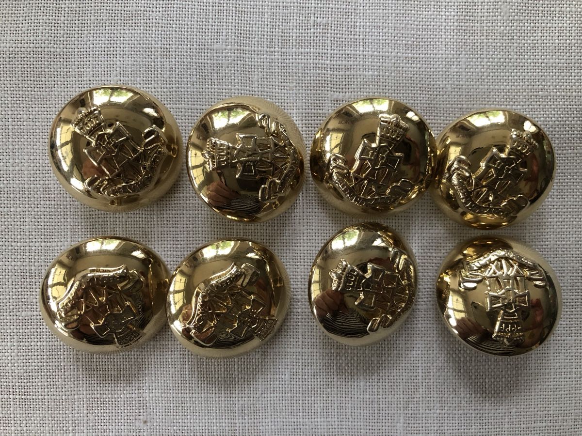 Bottoni: 8 Stk. Knöpfe goldfarben – Usato da Sirnach venduto da Goforit2001 1
