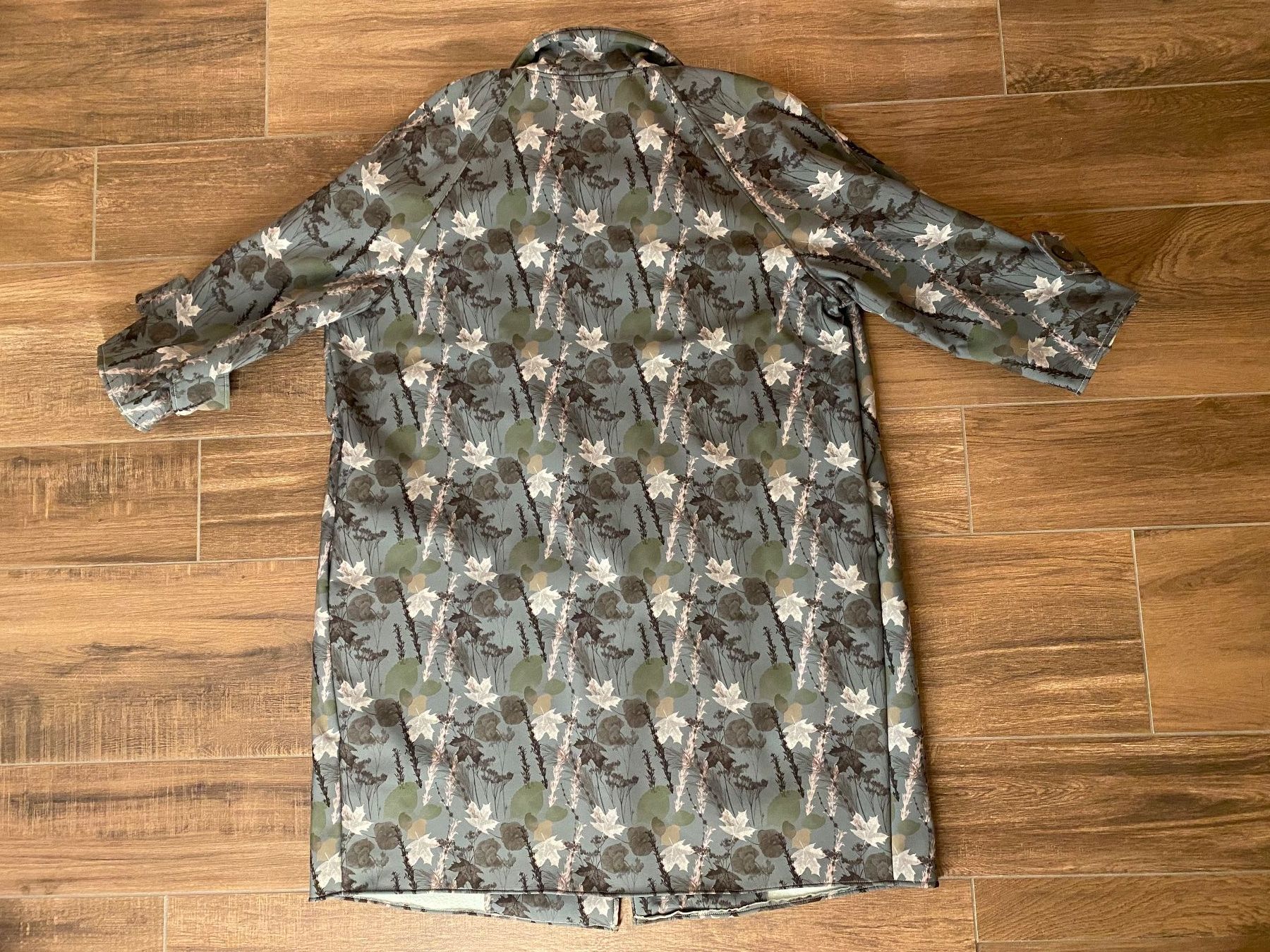 Cappotti: Mantel Softshell Blätter-Print mint Gr. 54/56 – Usato da Arlesheim venduto da san_w9vr 1