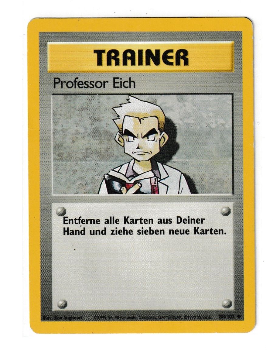 Pokémon Carte collezionabili: Pokémon Professor Eich (88/102), Basis Set – Usato da Biel/Bienne venduto da historian-198