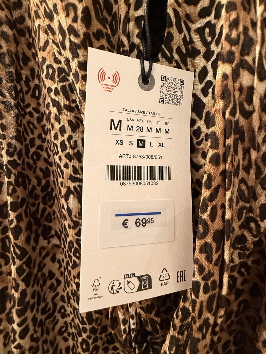 Zara Vestiti: Kleid Leo-Muster Grösse M neu mit Etikett – Nuovo e nell'imballaggio originale da Wallbach venduto da Stefanie81 2