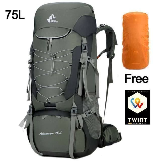 📌 NEU Trekking Rucksack 75L mit Regenhülle (Neu (gemäss Beschreibung ...