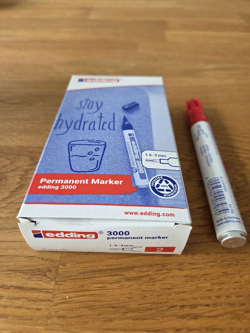 Edding Penna & Evidenziatori: Edding 3000 Permanent Marker 1.5-3mm rot, neu – Nuovo e nell'imballaggio originale da Ennetmoos venduto da Gamer2