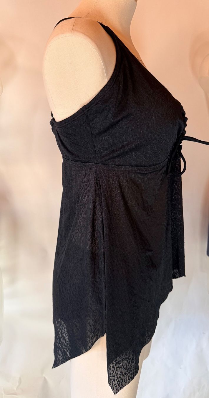 Rainbow Top: RAINBOW, Träger-Top mit Leopardenmuster, Grösse 48, Schwarz – Nuovo e nell'imballaggio originale da Rudolfstetten venduto da gst_g7xl 2
