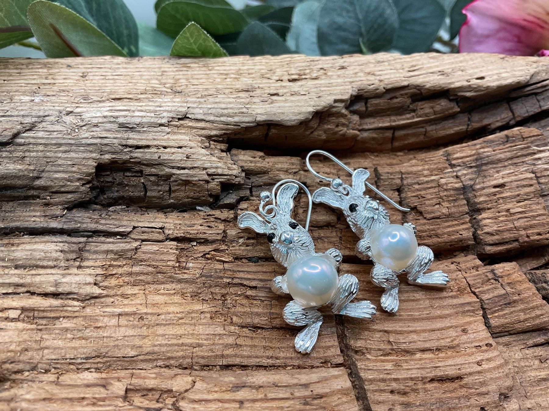 Ohrringe & -stecker: Häslohrhänger, Sterlings. mit Perle – Neu (gemäss Beschreibung) aus Luzern von S.Kern01 1