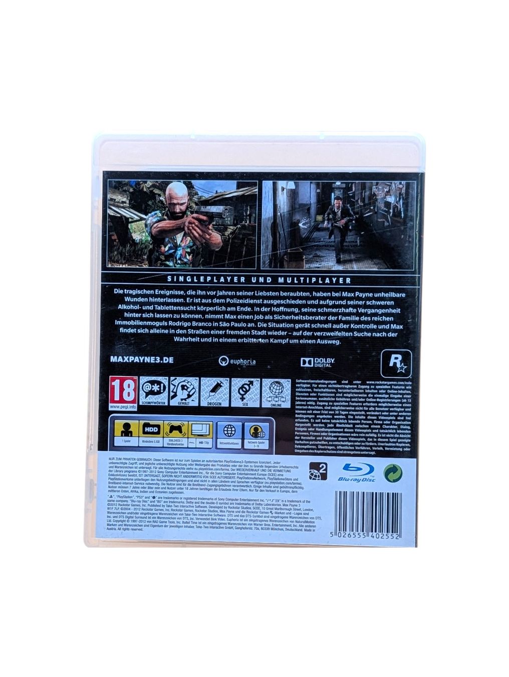 Sony Giochi: Max Payne 3 PlayStation 3 (PS3) – Usato da Domat/Ems venduto da IsseldorsShop 1