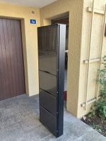 Schuhschrank schwarz 5 Fächer schmal guter Zustand, 3 Stück
