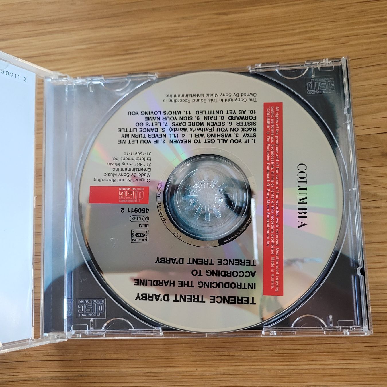 CD: CD Terence trent d'Arby – Usato da Biel/Bienne venduto da Destockweb 1