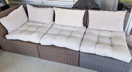 Gartenlounge inkl. Kissen (teilweise defekt!!)