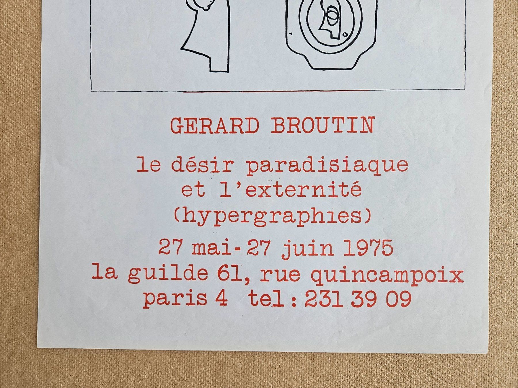Foto & Immagini: Gerard Broutin "Hypergraphies" Galerie la guilde 61 Paris – Usato da Wisen SO venduto da gralstrand 1