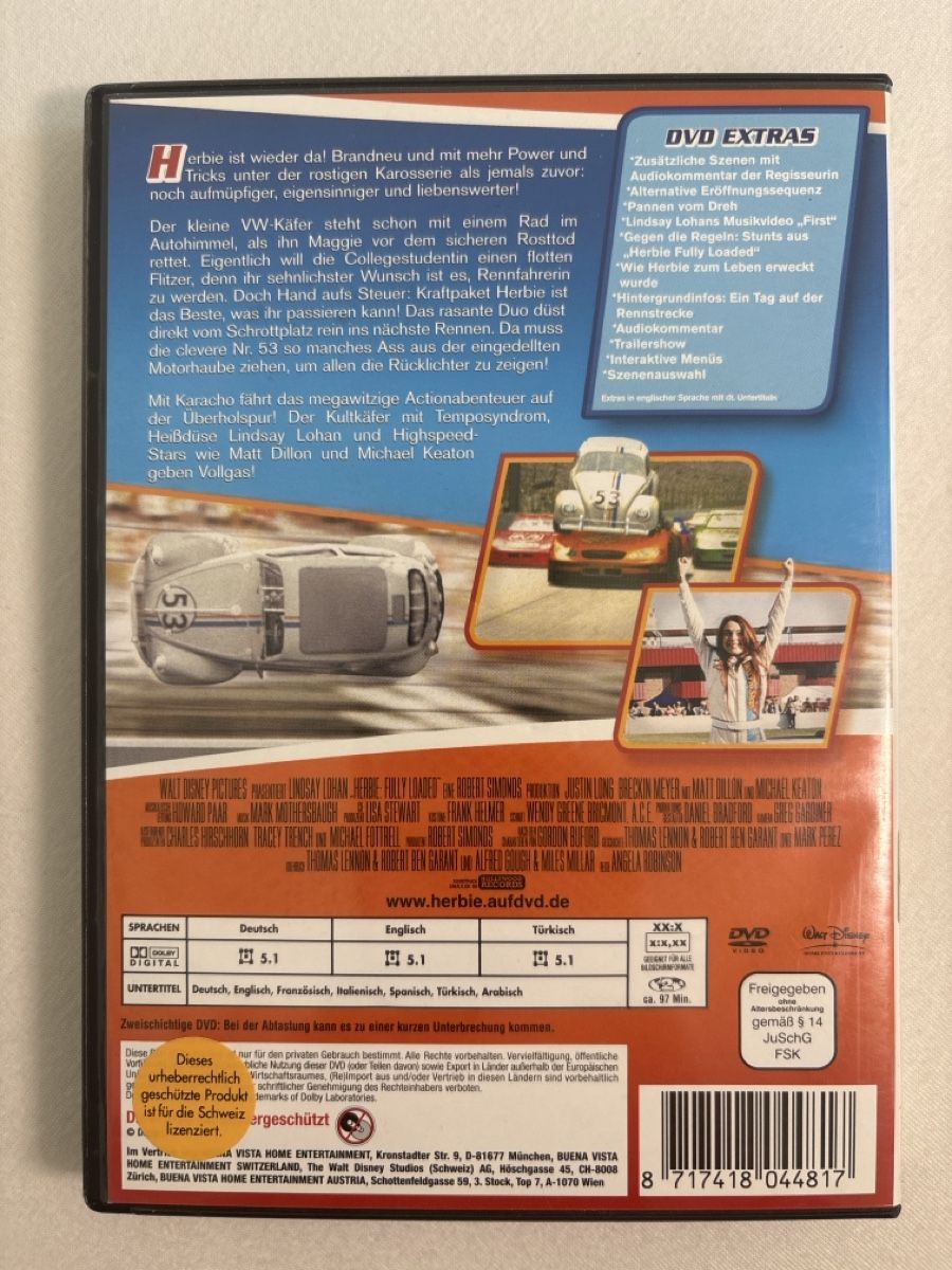 Alle DVDs: DVD - Herbie, fully loaded – Gebraucht aus Walenstadt von feh_t89n 1