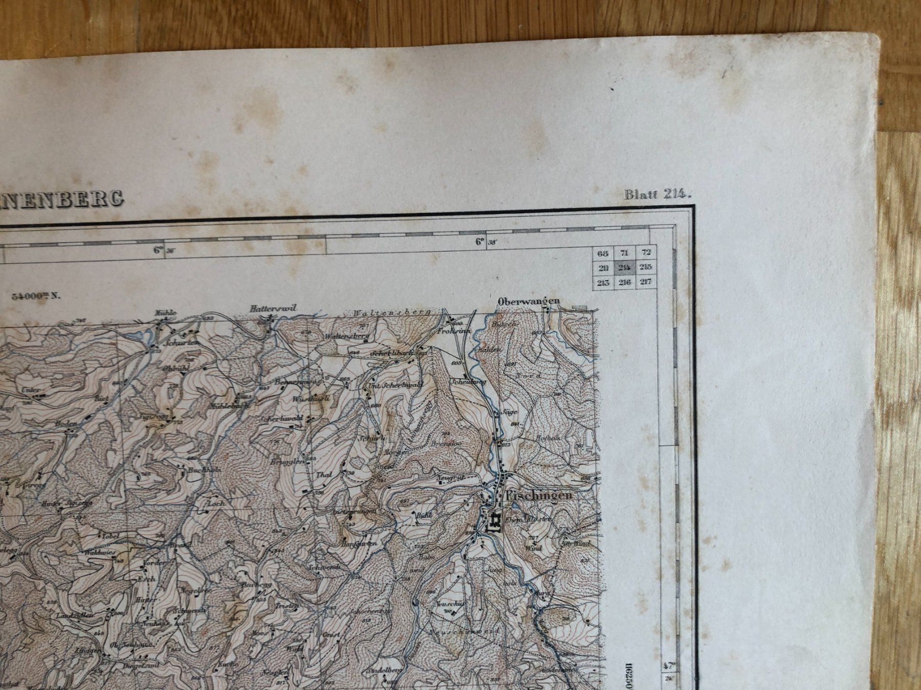 Landkarten & Atlanten: Siegfriedatlas Bl. 214: Sternenberg 1883 – Gebraucht aus Zürich von allp 4