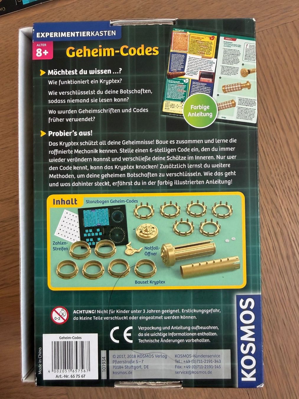 Kosmos Spiele: Geheim-Codes - Bau dein eigenes Kryptex! KOSMOS – Gebraucht aus Bubikon von Cleo_4 1