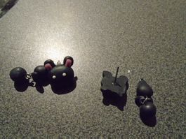 Ohrstecker schwarze Katze, 2-teilig