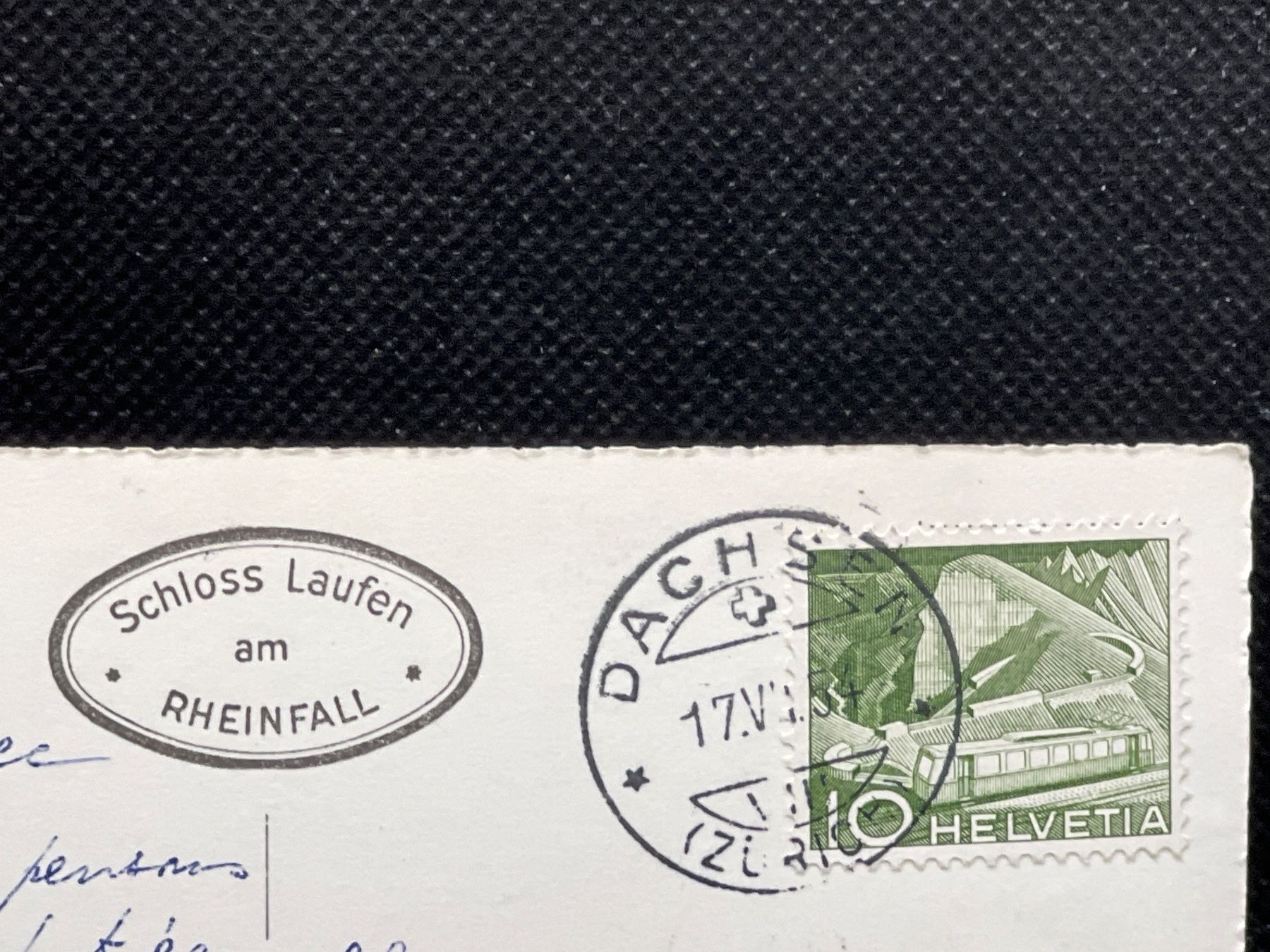 Cartoline postali: Rheinfall mit Fischetz – Usato da Widnau venduto da Brusi9 1