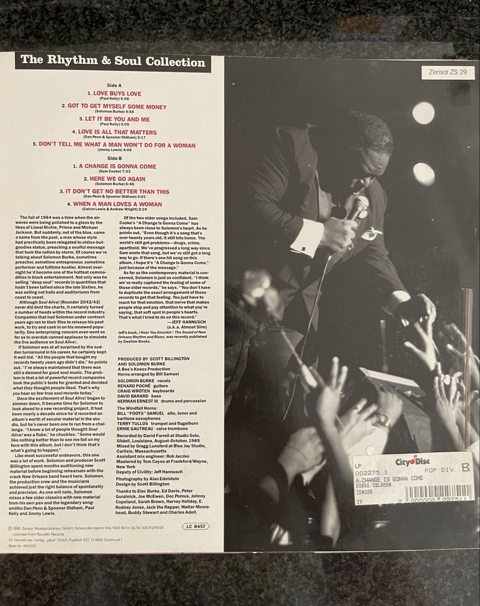 Dischi in vinile: LP Solomon Burke – Usato da Muri b. Bern venduto da Lebua2018 1