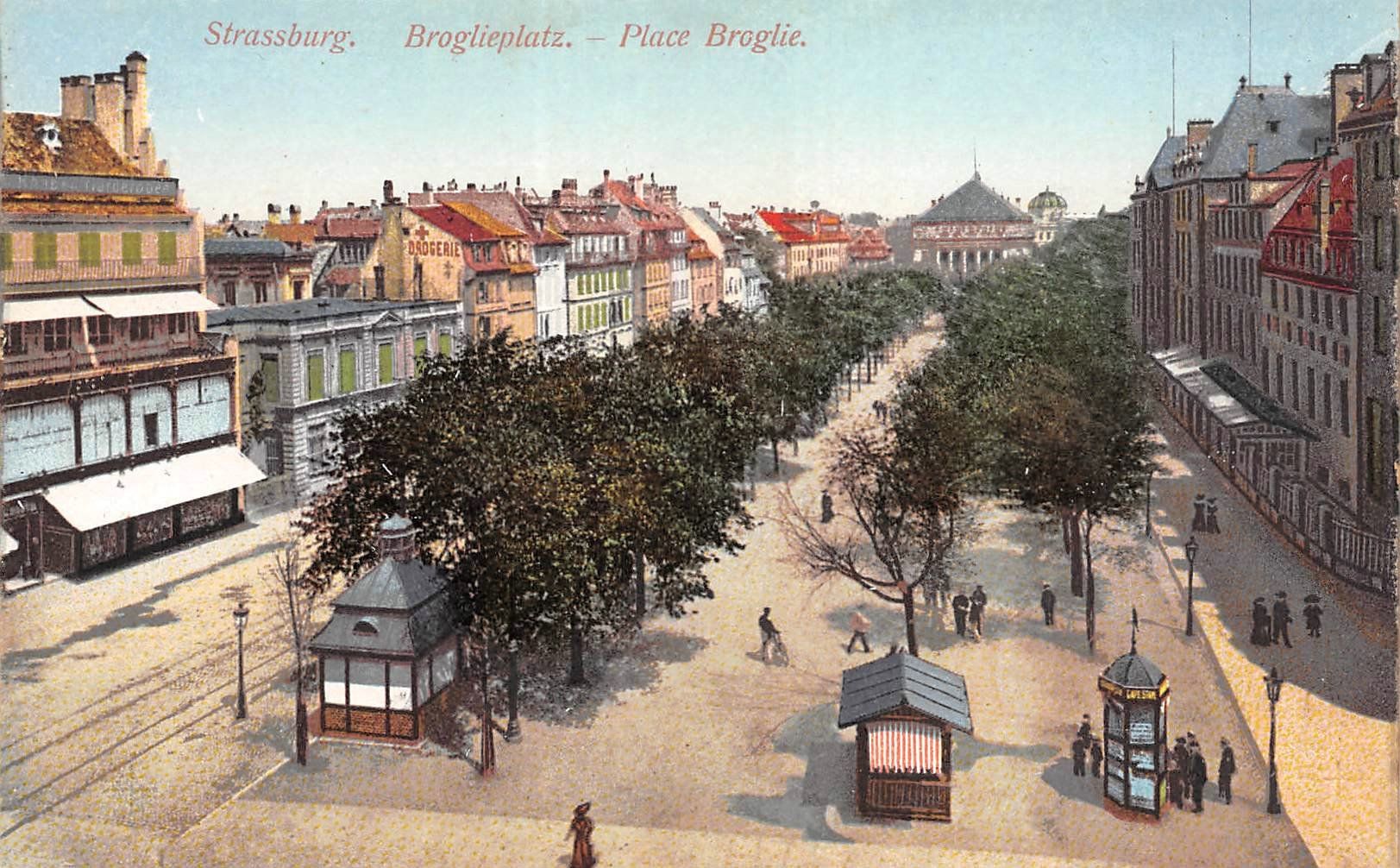 Ansichtskarten: Strasbourg, Broglienplatz – Gebraucht aus Ottikon b.Kemptth. von Neptun1974