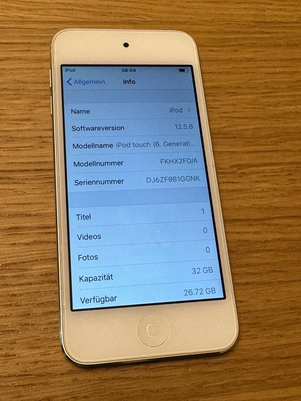 Apple Lettore multimediale portatile: iPod Touch 6th gen – Usato da Zollikofen venduto da lagavulin03 2