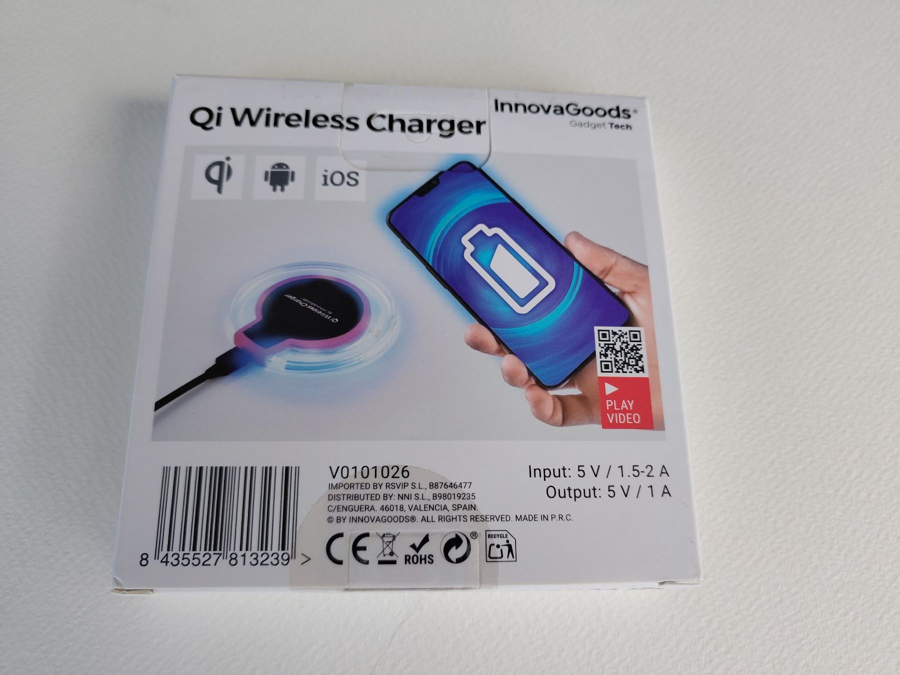 Caricabatterie: Wireless Charger InnovaGoods – Usato da Zofingen venduto da decidua 2