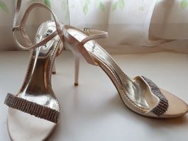 Sandale Gr.40 mit Glitter