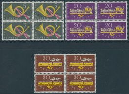 1949 - Eidgenössische Post - Viererblock - Ersttag ET - it