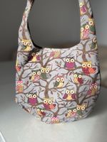 Stofftasche mit Eulenmuster - guter Zustand❤️🩶🤍