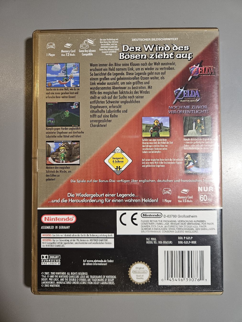 Spiele: Hülle & Anleitung Zelda Wind Waker Limited Edition Gamecube – Gebraucht aus Luzern von Family_guy 2