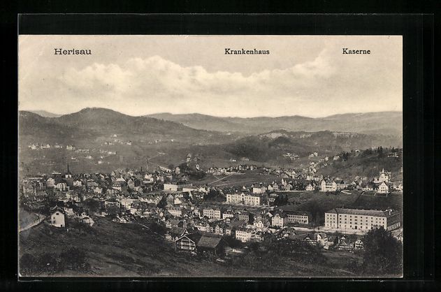 Ansichtskarten: Herisau, Gesamtansicht mit Krankenhaus u – Gebraucht aus Berlin von bartko-reher