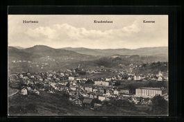 Herisau, Gesamtansicht mit Krankenhaus u